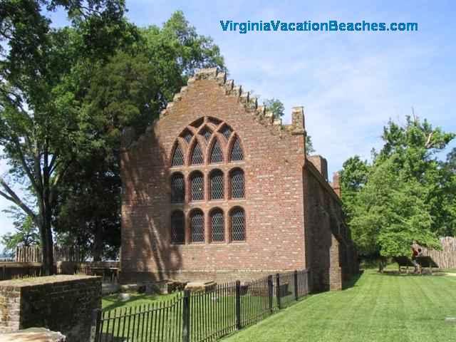 Jamestown National Historic Site Church - Dsy Trip Virginia Vacation Beaches Attraction