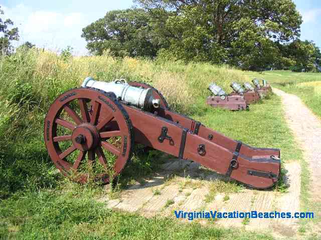 Yorktown Battlefield Cannons - near Virginia Beaches Attraction